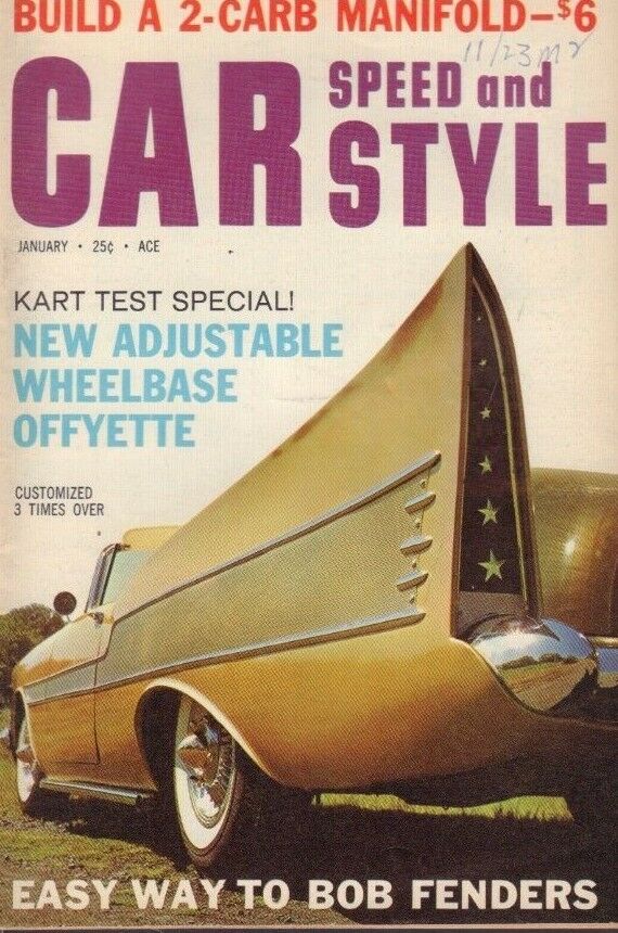 Car Speed and Style January 1961 Hank Brummer Offyette 122218DBE