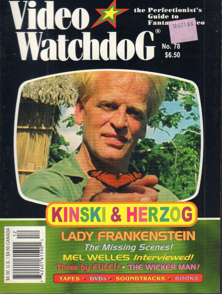 Video Watchdog December 2001 Kinski Herzog Mel welles 021318DBE