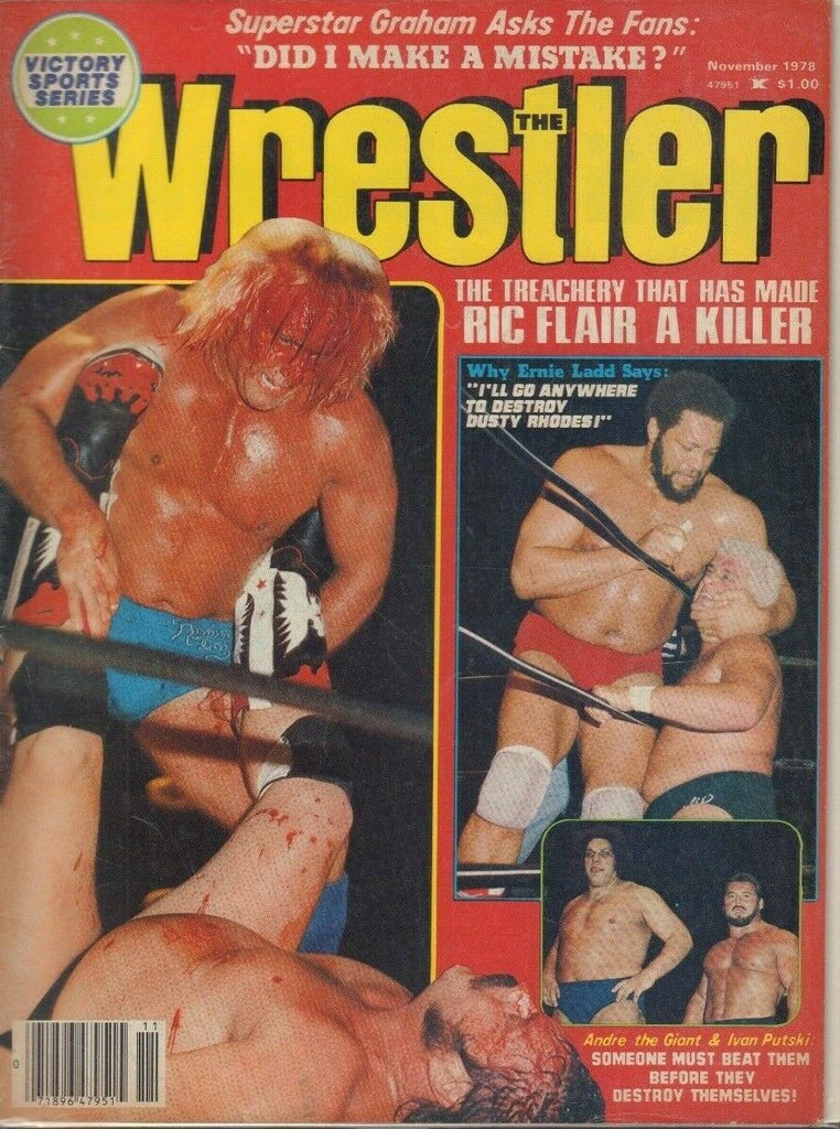 The Wrestler November 1978 Ric Flair Ernie Ladd Andre The Giant 022819DBE