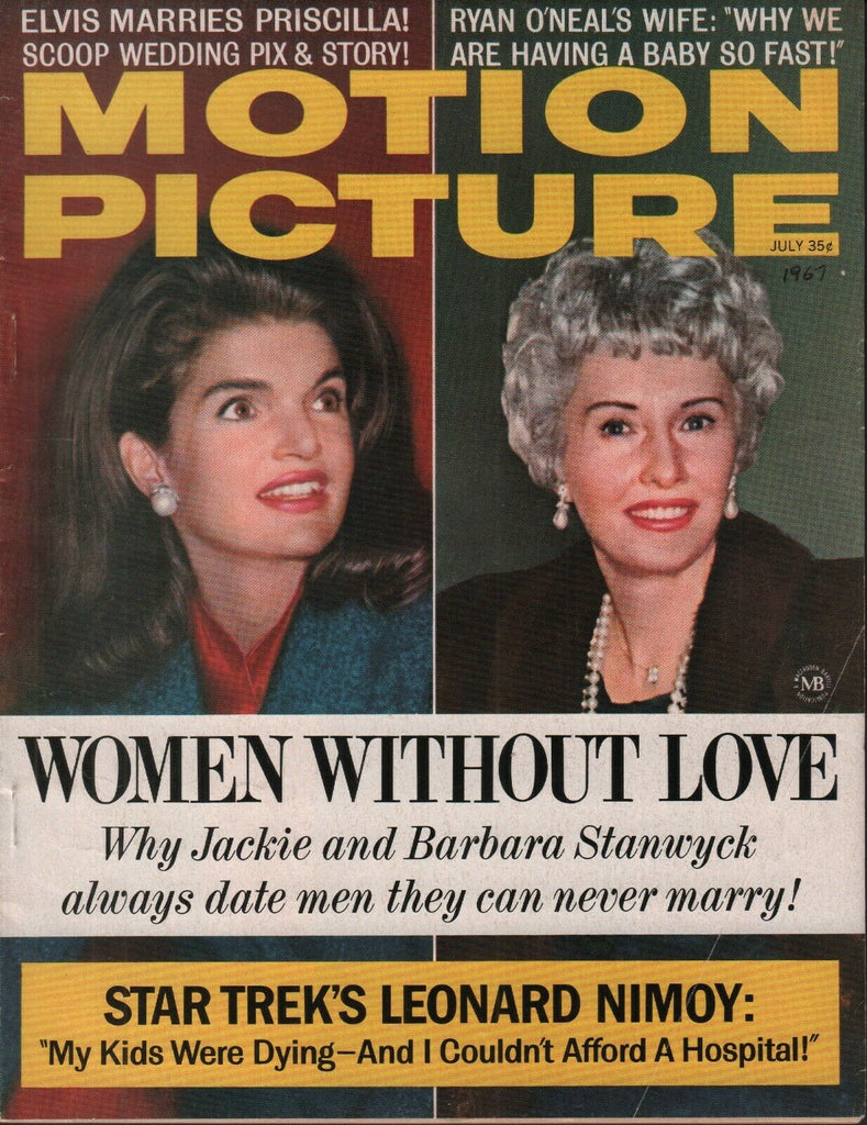 Motion Picture July 1967 Jackie Kennedy Elvis Priscilla Presley 062519AME