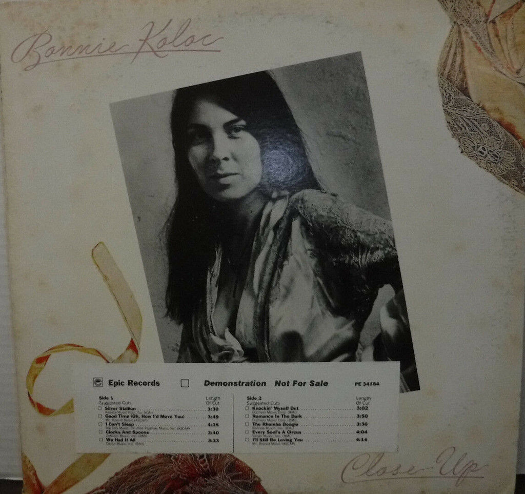 Bonnie Koloc Close-Up vinyl AL34184, 1976 DEMO 010618LLE