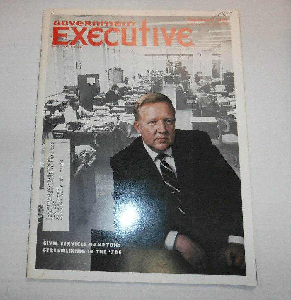 Government Executive Magazine Hampton February 1971 FAL FAA 102016R