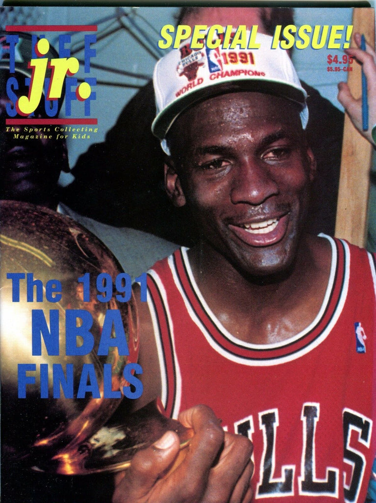 Tuff Stuff Jr. 1991 NBA Finals Michael Jordan w/Mint Cards EX 061317nonjhe