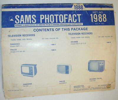 Sams Photofact Magazine Panasonic & Philco No.1988 May 1981 030315r2