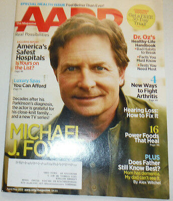 AARP Magazine Michael J. Fox Fight Arthritis April/May 2013 122014R2
