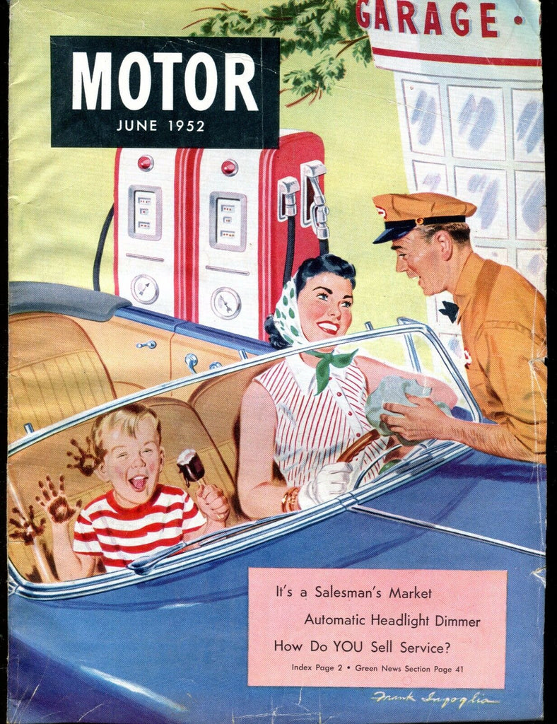 Motor Magazine June 1952 Headlight Dimmer GD No ML 030317nonjhe