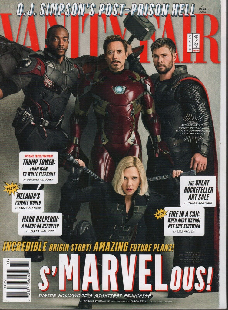 Vanity Fair Holiday 2017-2018 Robert Downy jr Melania Trump Avengers 070318DBE2