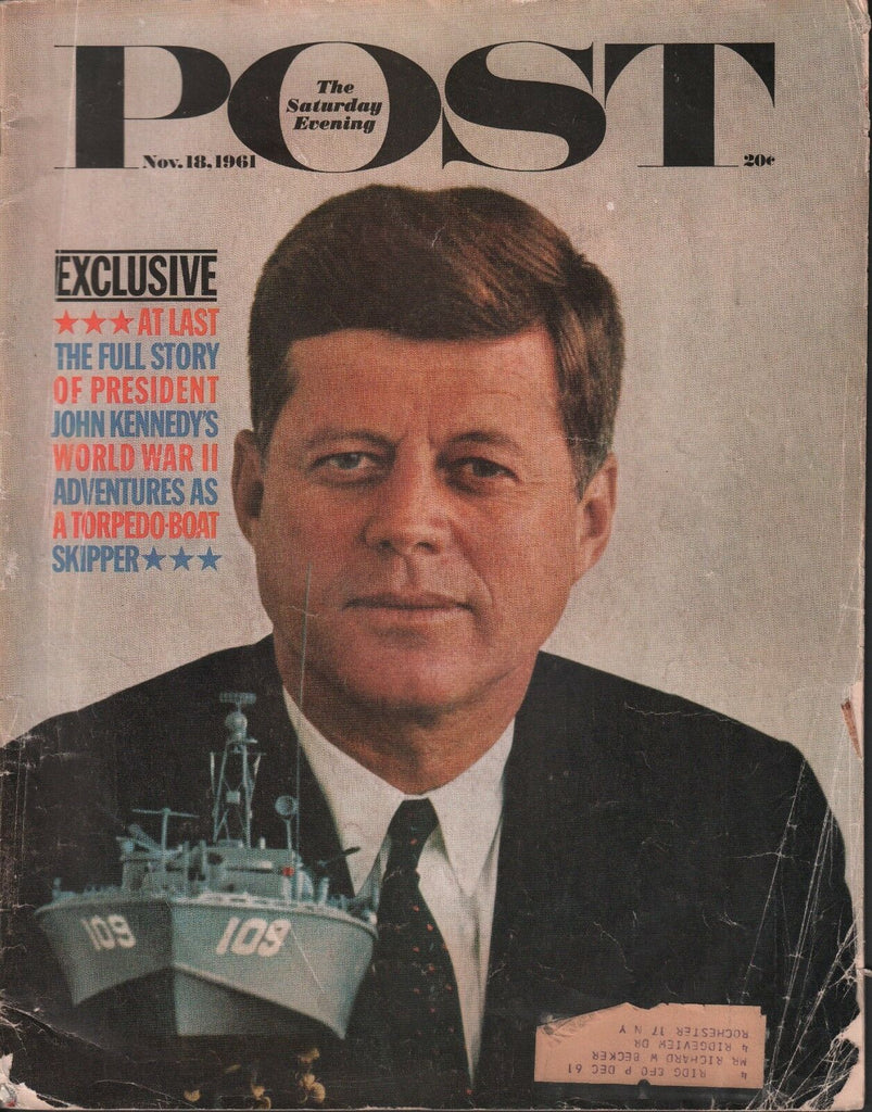 Saturday Evening Post November 18 1961 John F Kennedy w/ML 101618DBE