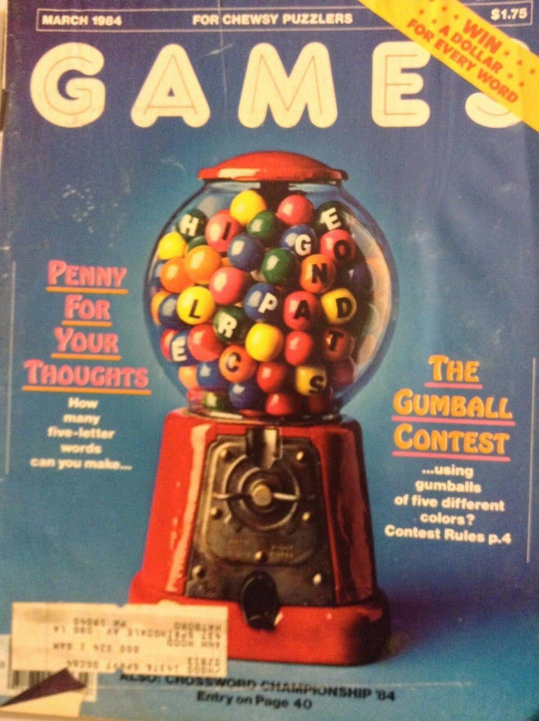 Games Magazine Penny For Your thoughts March 1984 100517NONRH2