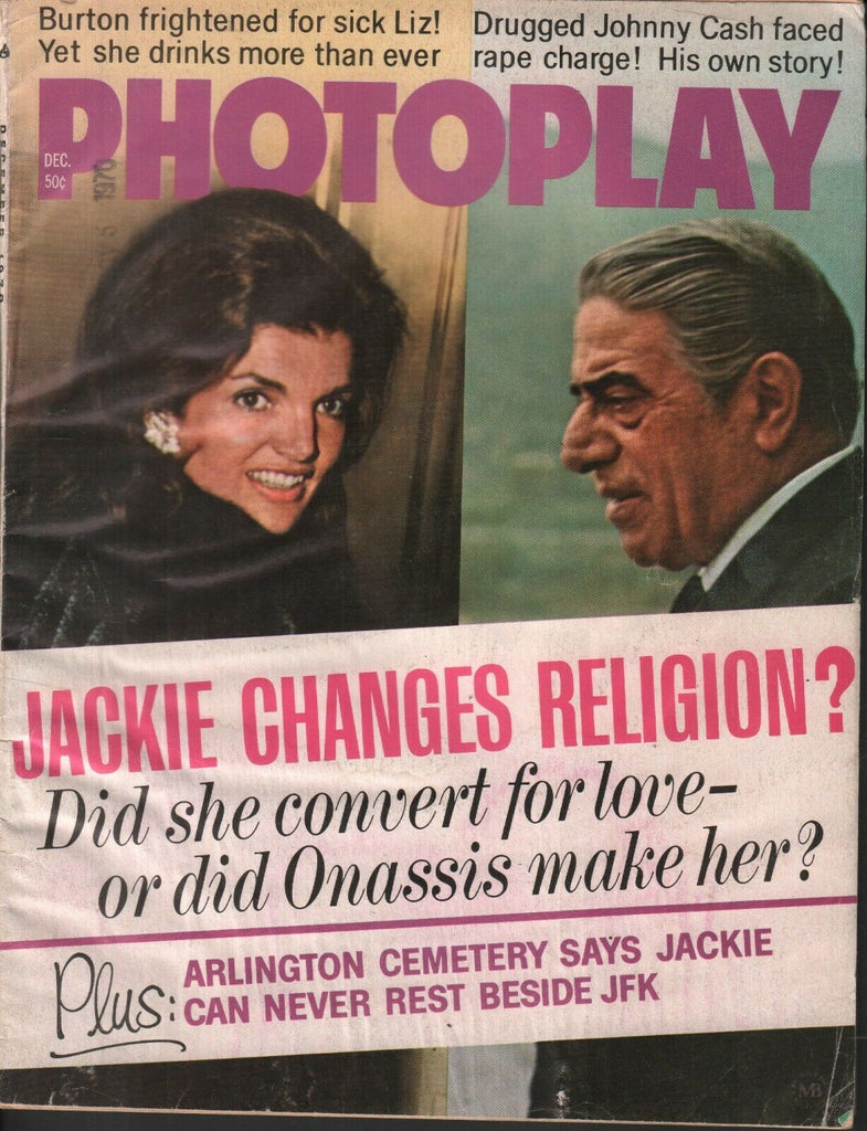 Photoplay December 1970 Jackie Kennedy Onassis Elizabeth Taylor 072219AME