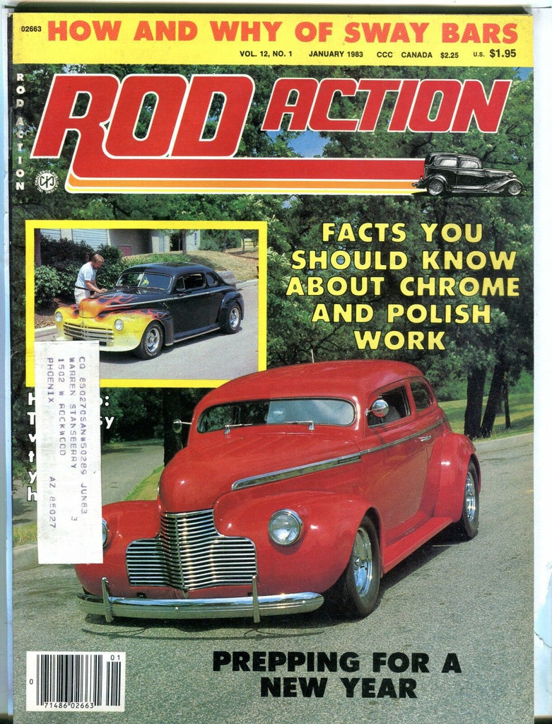 Rod Action Magazine January 1983 Sway Bars EX w/ML 031317nonjhe