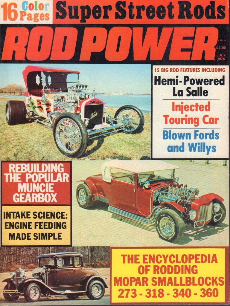 Rod Power July 1976 La Salle, Rebel Rod, Indy T 081117nonDBE