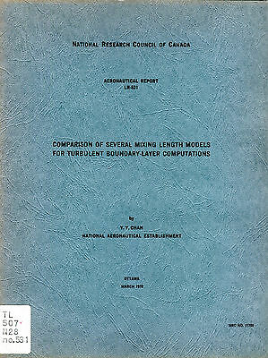 National Research Council Of Canada Mixing Models March 1970 FAA 031016jhe