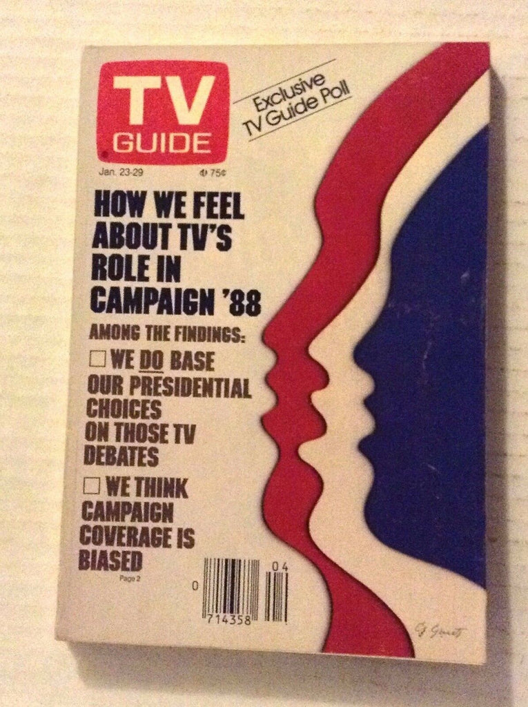 Tv Guide Magazine How We Feel About TV's Role January 23-29 1988 021417RH