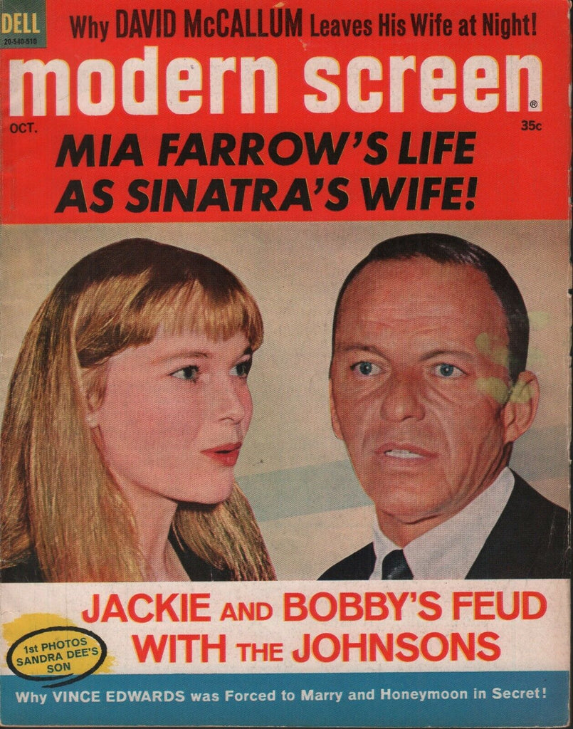 Modern Screen October 1965 Jackie Kennedy Frank Sinatra 062019AME