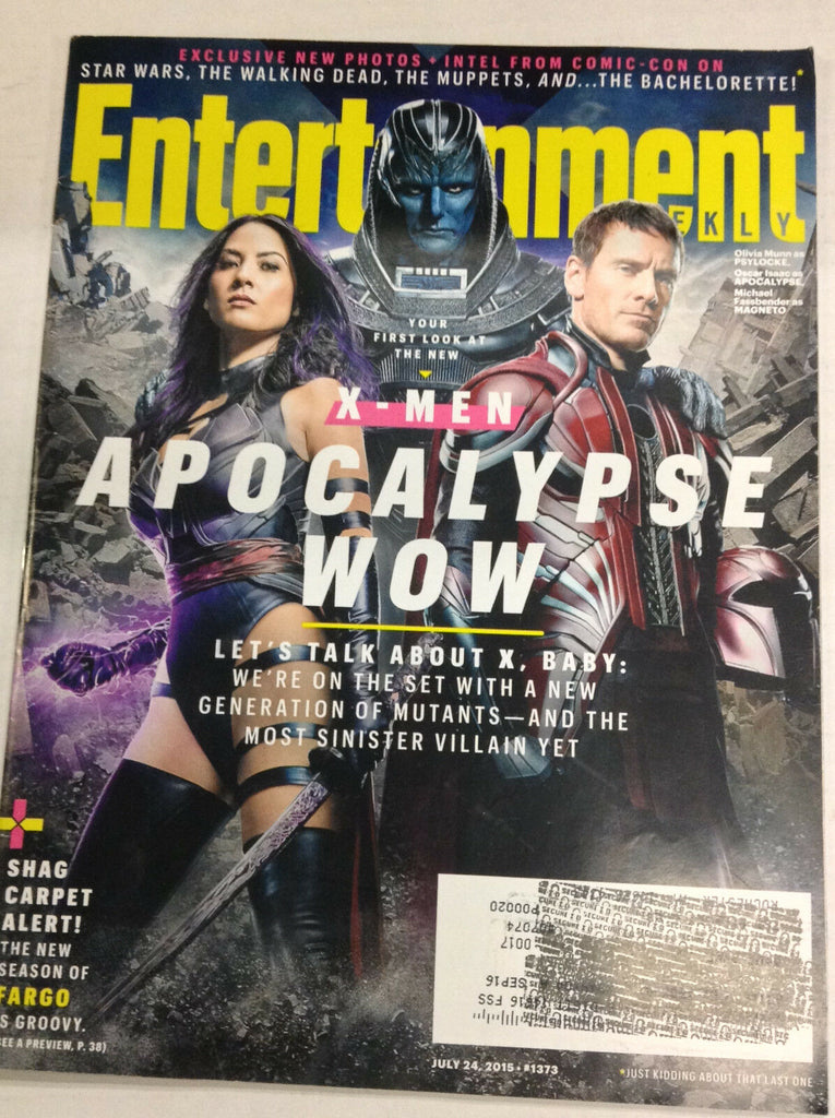 Entertainment Weekly Magazine X-Men Apocalypse July 24, 2015 050317nonr