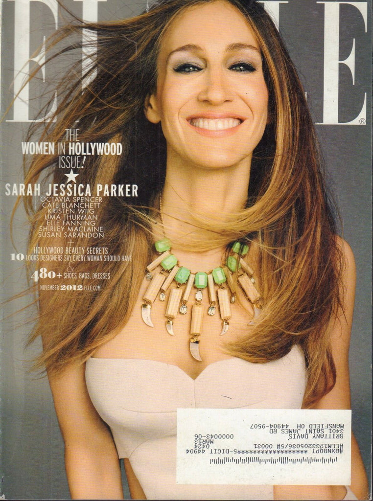 Elle Magazine Sarah Jessica Parker November 2012 022118nonr