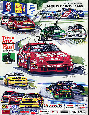 Tenth Annual Bud At The Glen August 10-13 1995 Program Jeff Burton EX 040416jhe