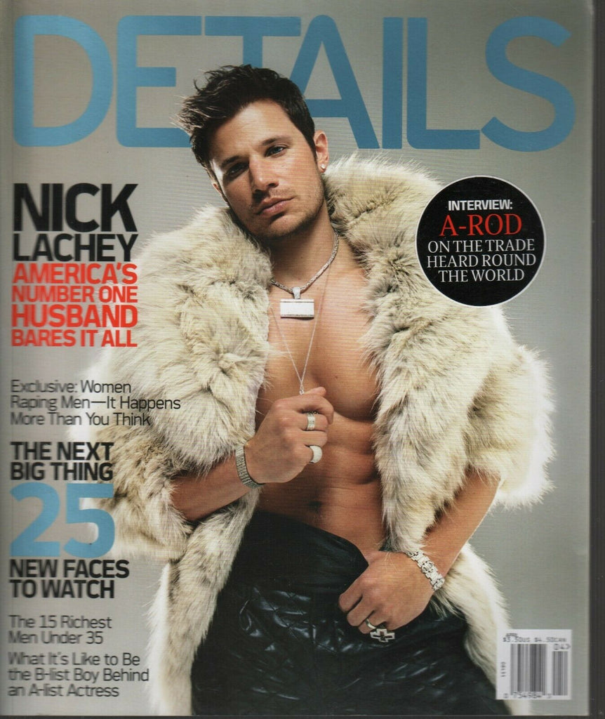Details Magazine April 2004 Nick Lachey Alex Rodriguez 111319AME