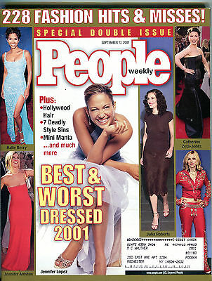 People Magazine September 17 2001 Jennifer Lopez Julia Roberts EX 012216jhe