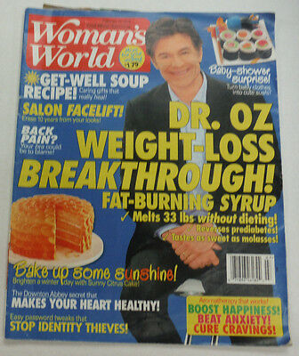 Woman's World Magazine Dr.Oz Weight-Loss Breakthrough February 2014 102914R1