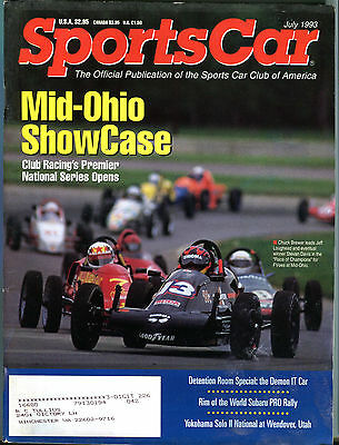 SportsCar Magazine July 1993 Chuck Brewer Stevan Davis EX 012616jhe