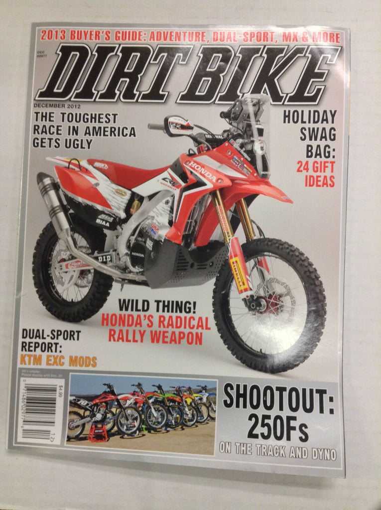 Dirt Bike Magazine Honda's Dual Sport Report KTM Exc December 2012 032817nonR