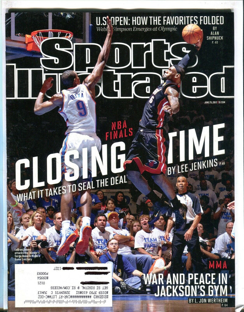 Sports Illustrated Magazine June 25 2012 Lebron James EX w/ML 101316jhe