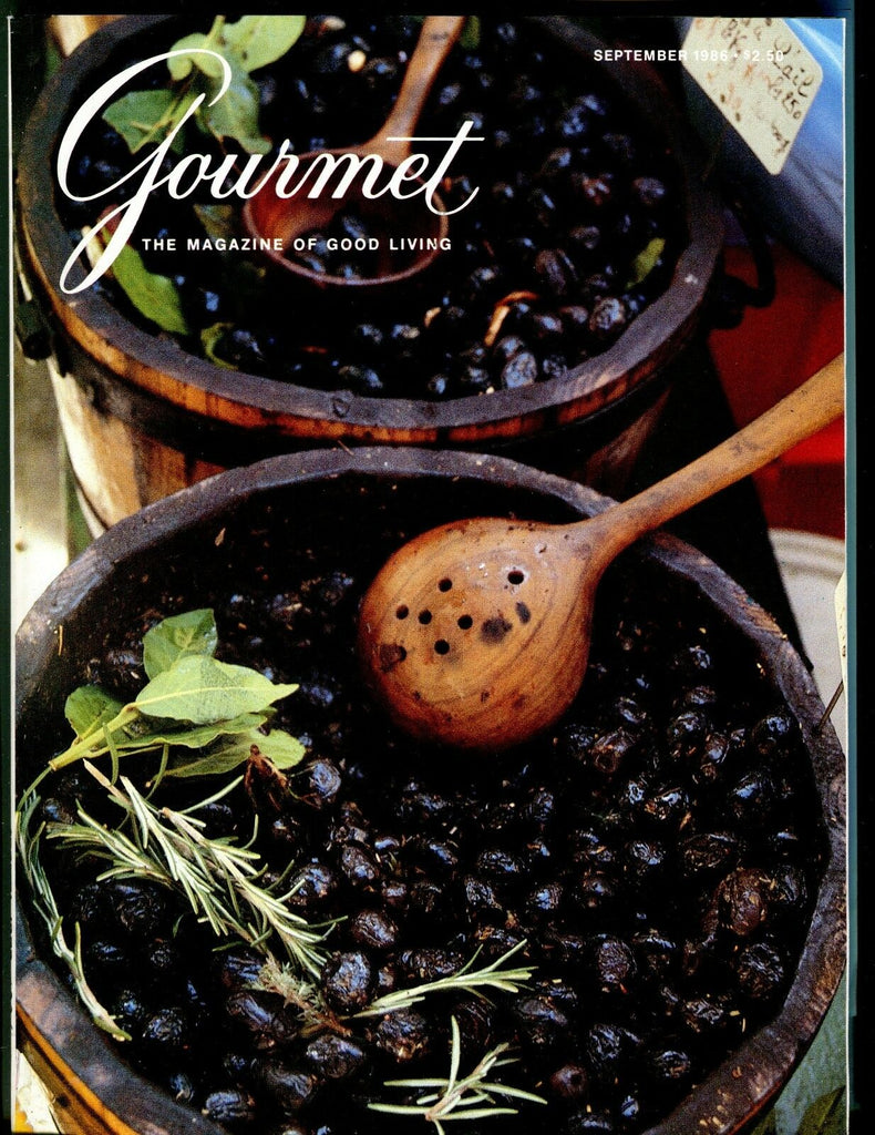 Gourmet Magazine September 1986 EX No ML 012317jhe