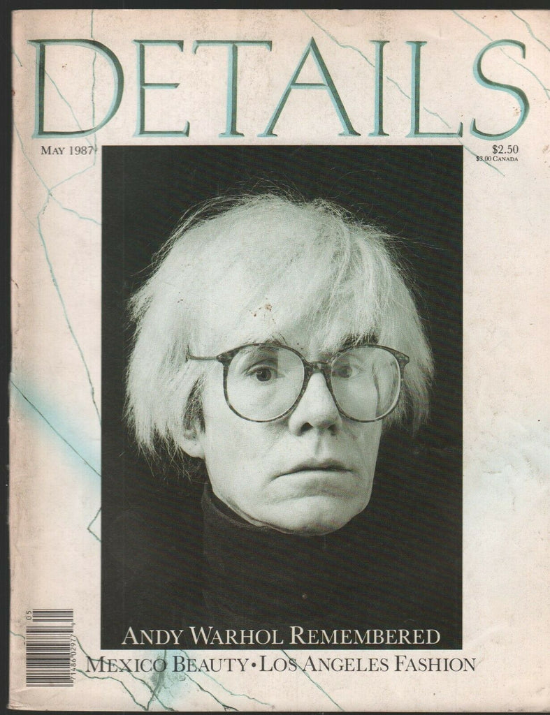 Details NYC Magazine May 1987 Andy Warhol Remembered WOWE 020821ame