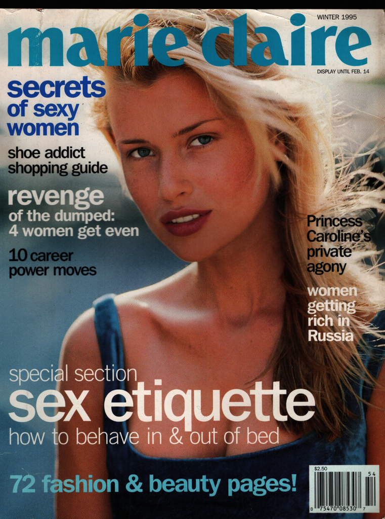 Marie Claire Fashion Magazine Winter 1995 Princess Caroline 022221ame2