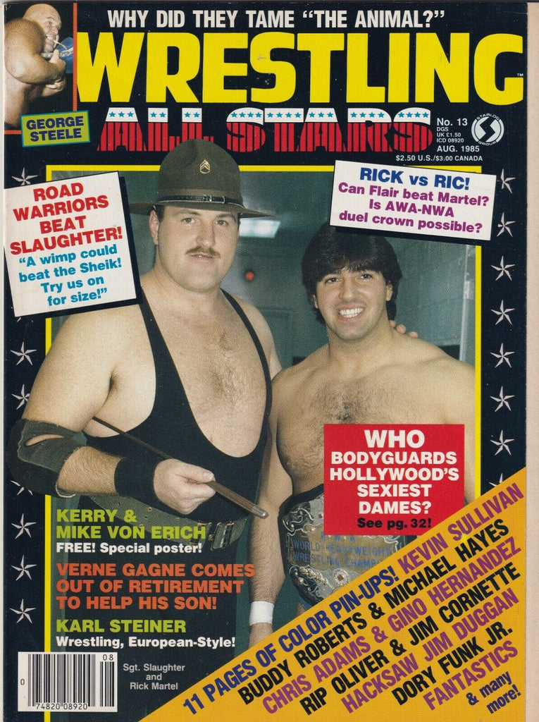 Wrestling All Stars Ric Flair Sgt.Slaughter & Von Erichs August 1985 062419nonr