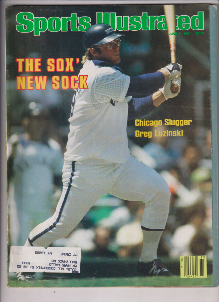Sports Illustrated Mag Greg Luzinski The Sox June 8, 1981 011120nonr