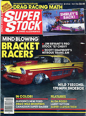 Super Stock & Drag Illustrated Magazine May 1986 Bracket Racers EX 021916jhe