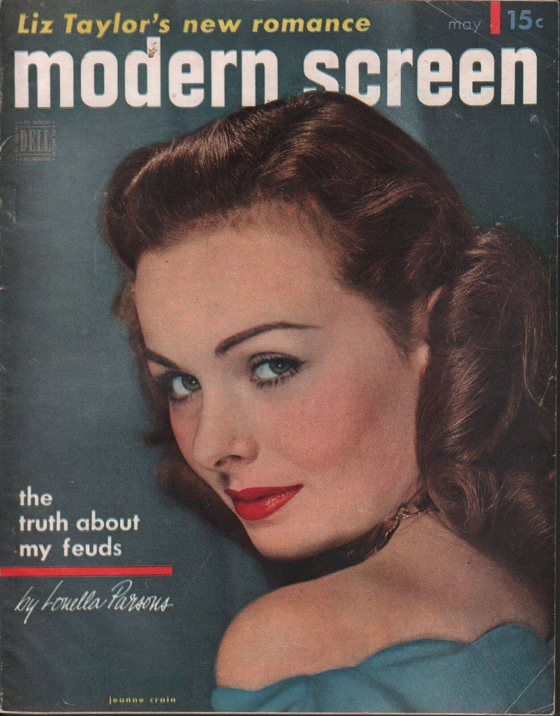 Modern Screen May 1951 Lorella Parsons Jeanne Crain Liz Taylor 062218DBE