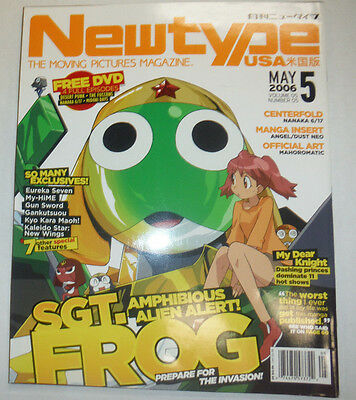 Newtype USA Magazine Nanaka Eureka Seven Sgt. Frog May 2006 040615R
