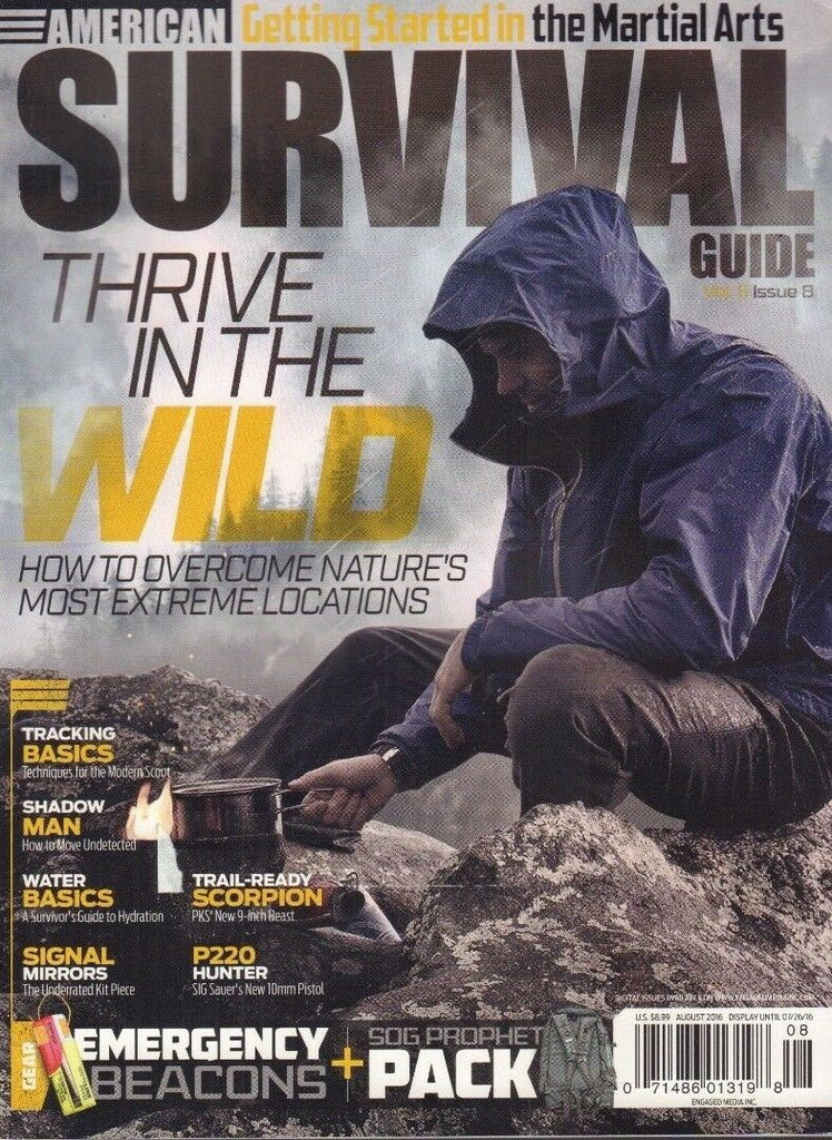 American Survival Guide Magazine Thrive In The Wild August 2016 010918nonr