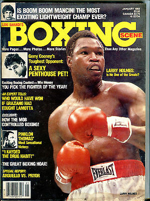Boxing Scene Magazine January 1983 Larry Holmes EX 060616jhe