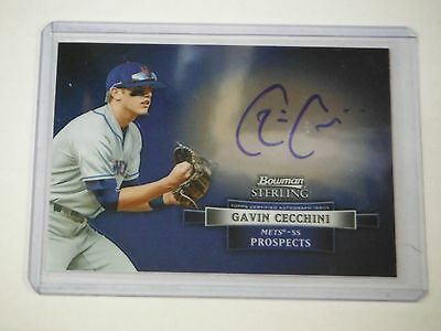 2012 Bowman Sterling Prospects Autograph Gavin Cecchini #BSAP-GC Mets TJ1