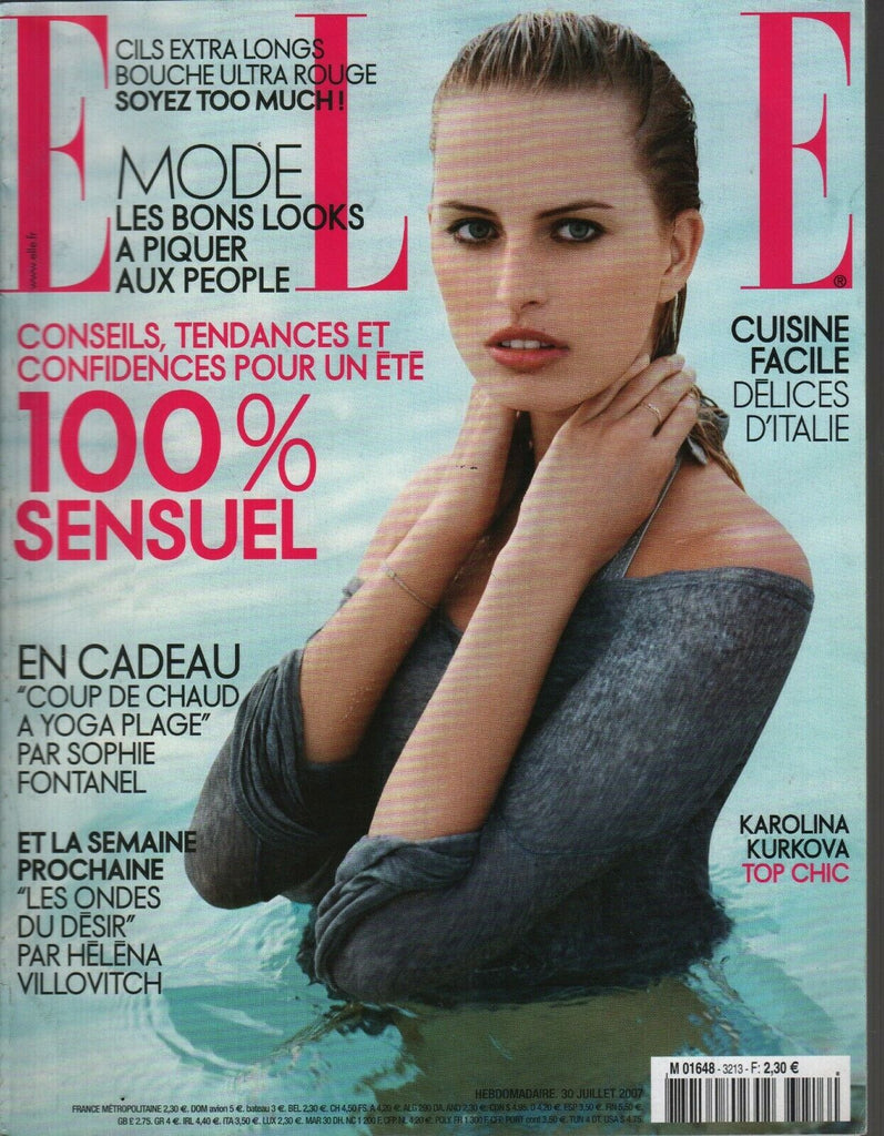 Elle French Fashion Magazine 30 Juillet 2007 Helena Villovitch 091719AME2