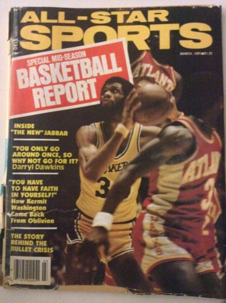All-Star Sports Kareem Abdul Jabbar Basketball Report March 1981 042919nonrh