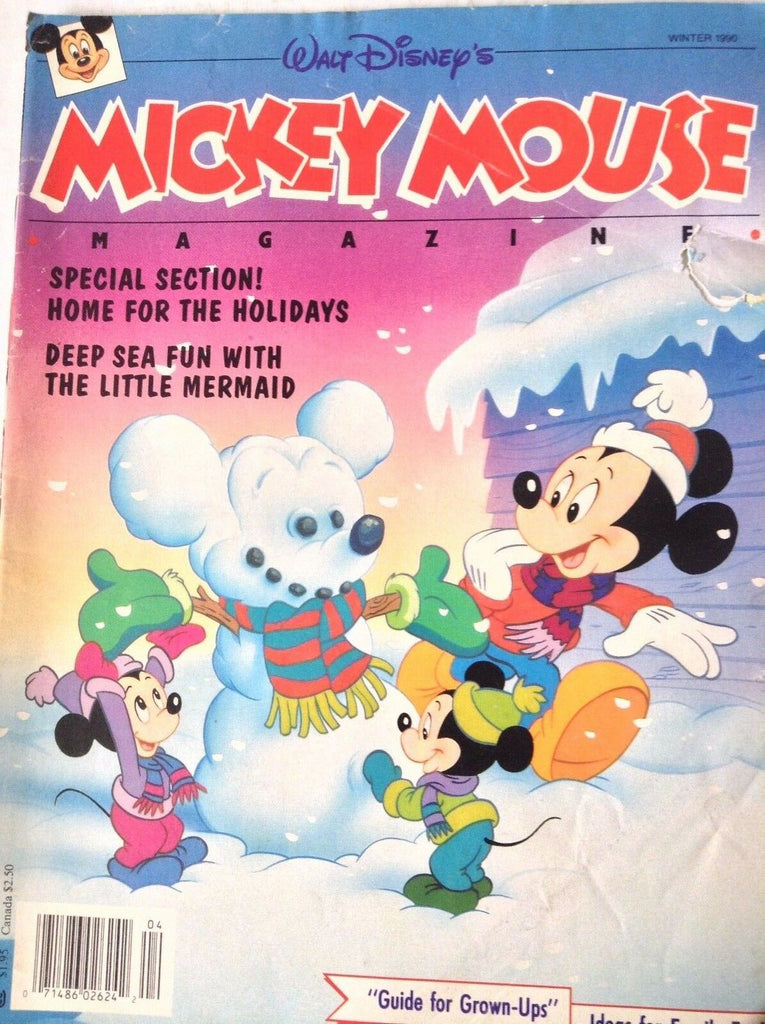 Mickey Mouse Magazine Deep Sea Fun Little Mermaid Winter 1990 082417nonrh