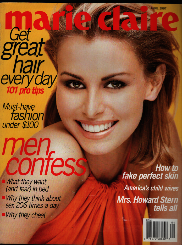 Marie Claire Fashion Magazine April 1997 Niki Taylor Howard Stern 022221ame2