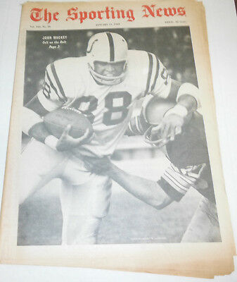 The Sporting News Magazine John Mackey January 1969 NO ML 072914R