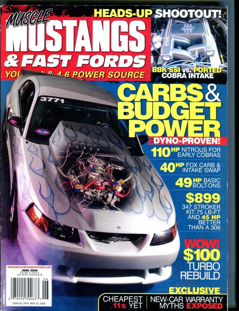 Mustangs & Fast Fords Magazine June 2006 Cobra Intake EX No ML 053017nonjhe