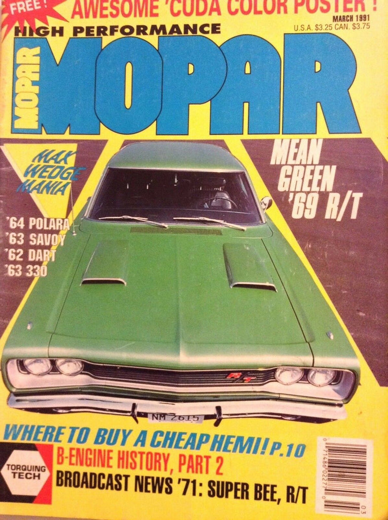 Mopar Magazine Max Wedge Mania March 1991 093017nonrh