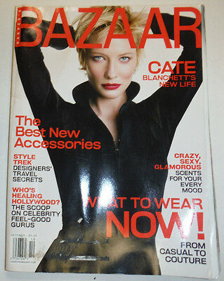 Harper's Bazaar Magazine Cate Blanchett's New Life October 2001 022515r