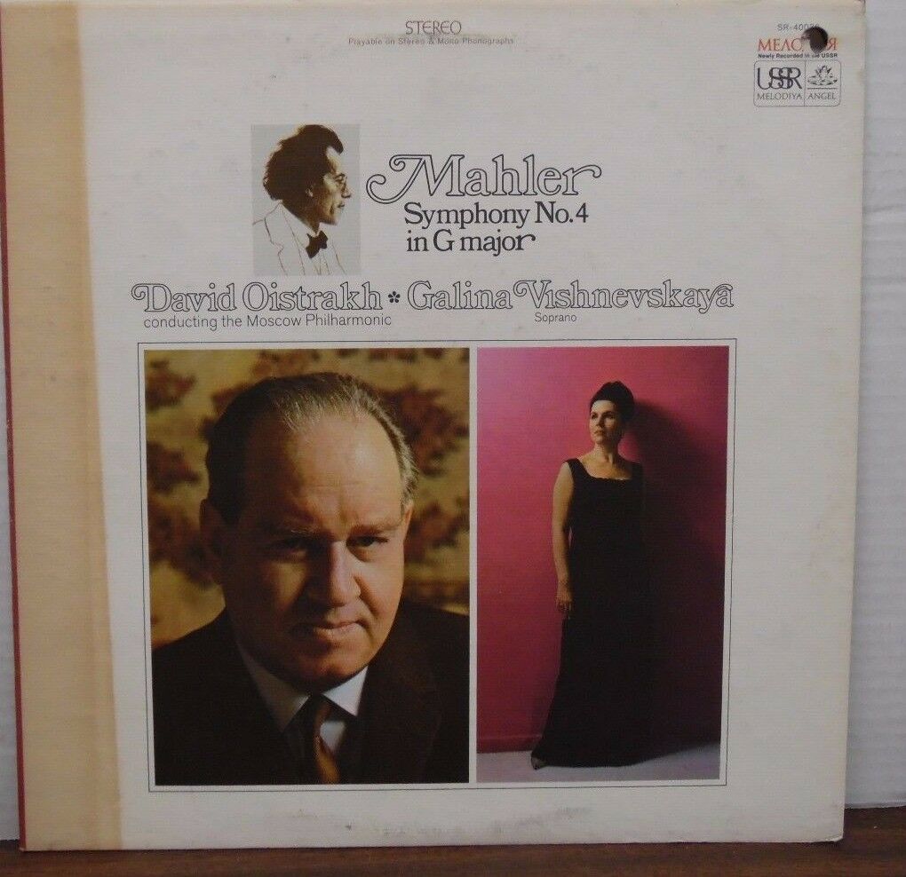 Mahler Symphony No. 4 in G Major David Oistrakh Galina Vishnevskaya 102316LLE