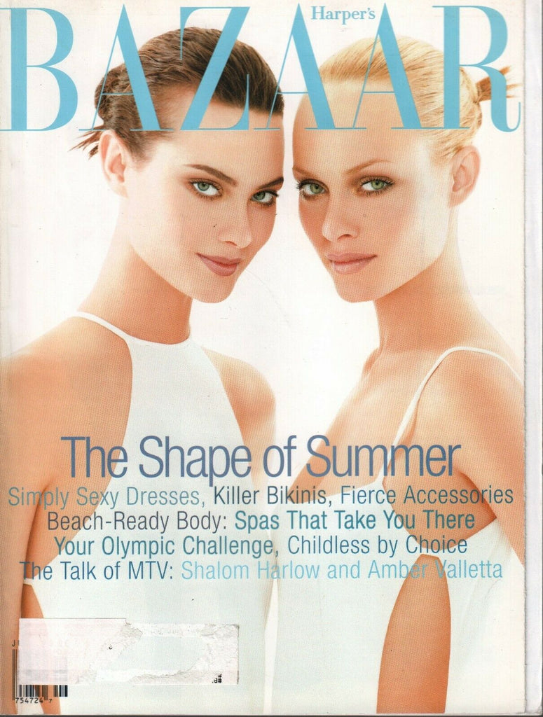 Harper's Bazaar Magazine June 1996 Shalom Harlow Amber Valletta 031020AME2