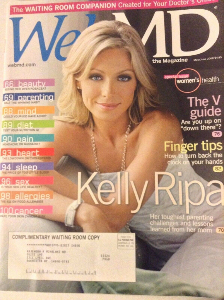 Web MD Magazine Kelly Ripa The V Guide May/June 2008 081317nonrh